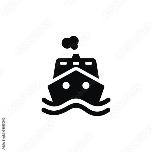 Ship icon isolated on white background