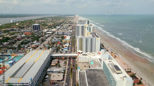 Beautiful aerials Daytona Beach summer scene 2023 photo