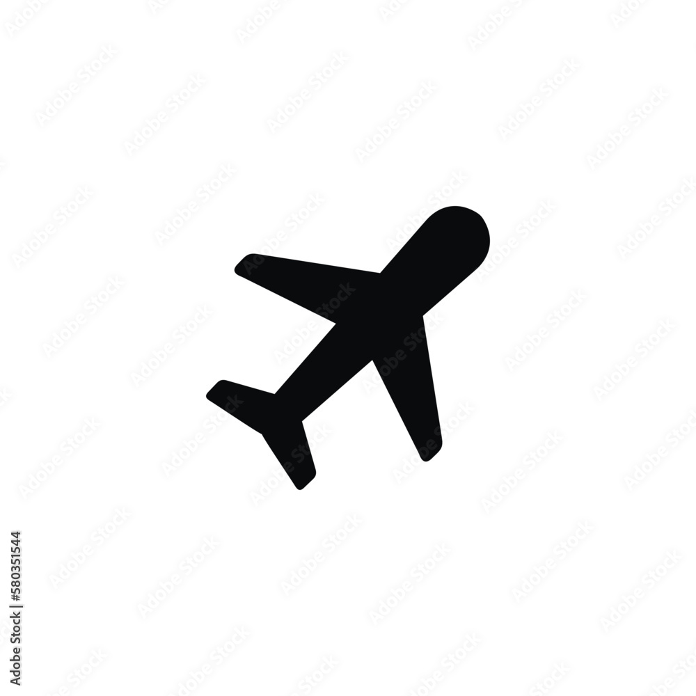 Plane icon isolated on white background Plane icon isolated on white background