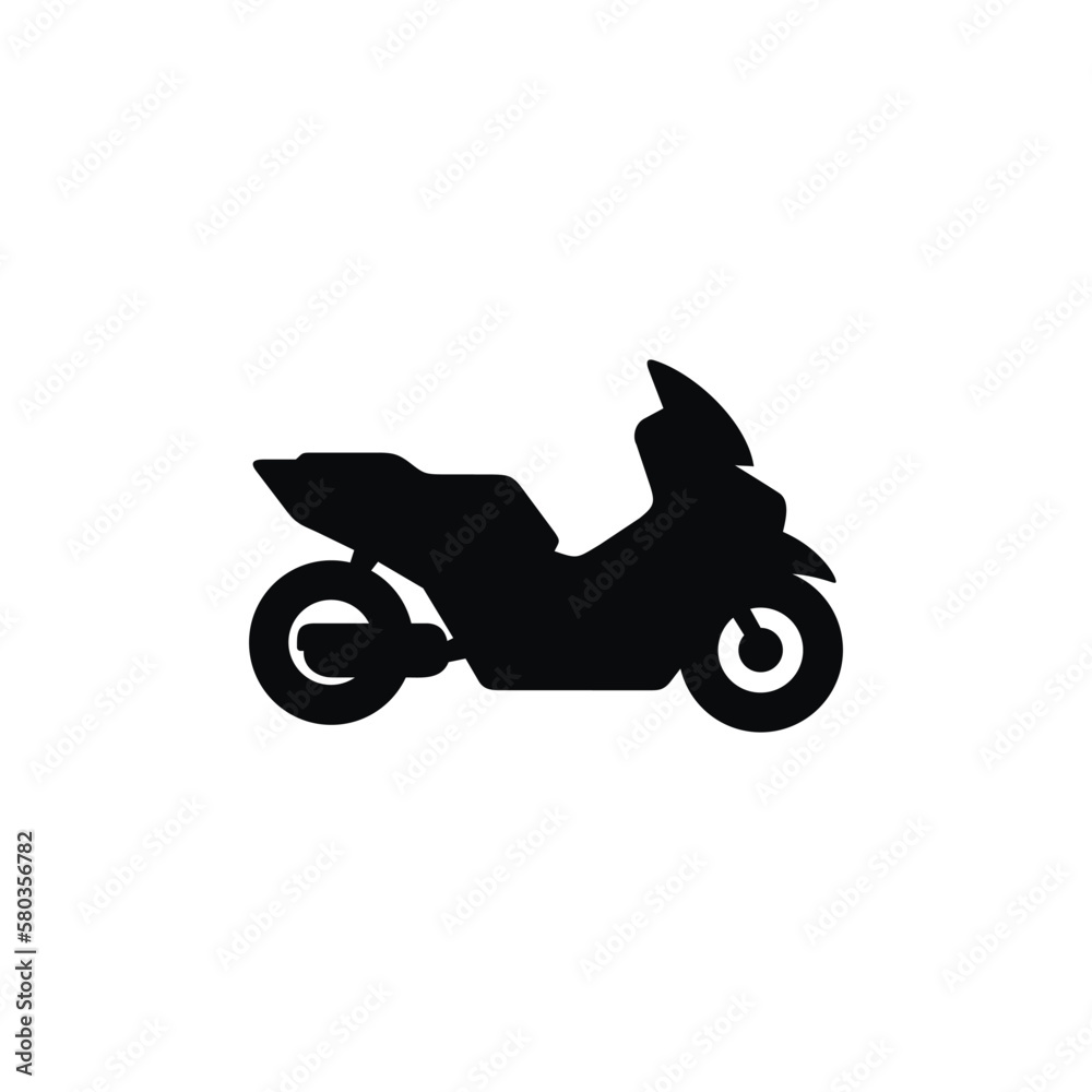 Fototapeta premium Motorbike icon isolated on white background
