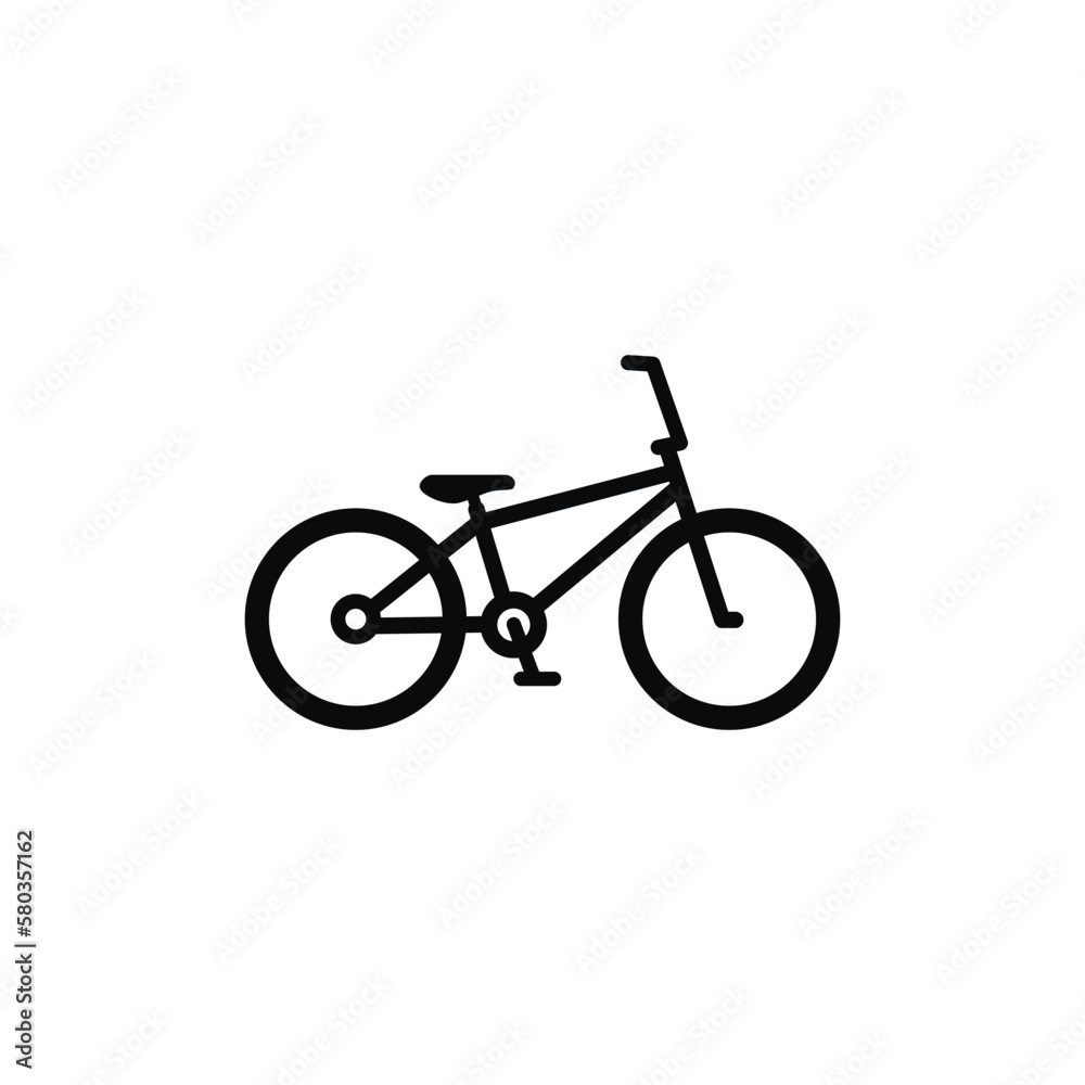 Bicycle icon isolated on white background