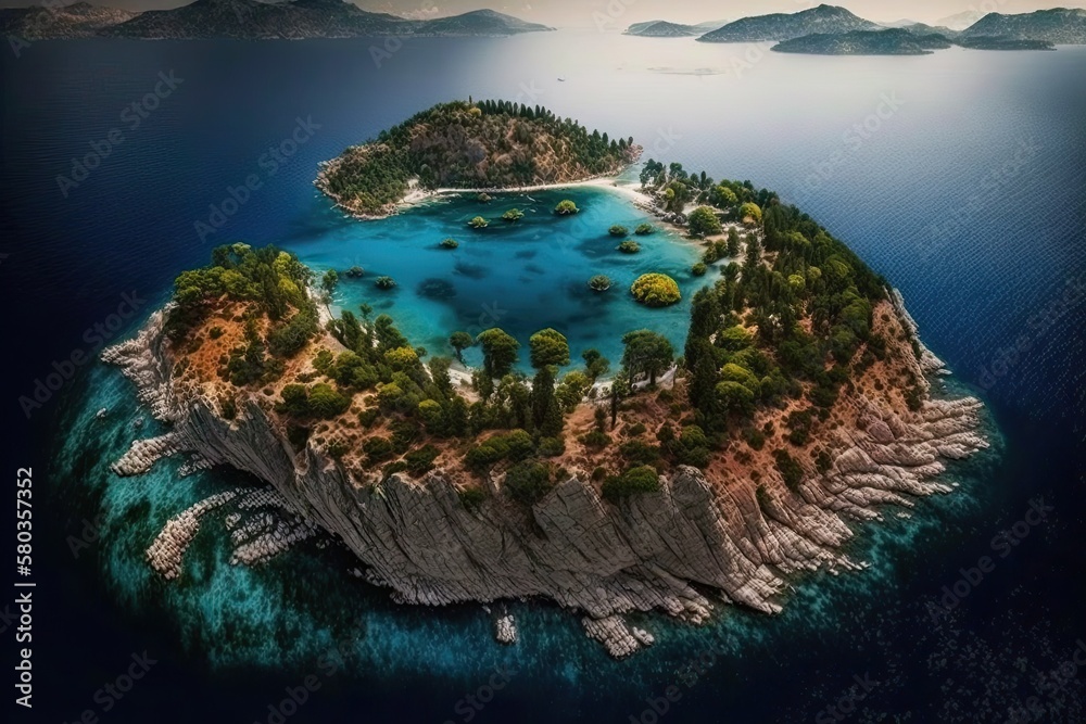 Island of Gokceada is situated in the Aegean Sea. The island is Turkish territory. Generative AI