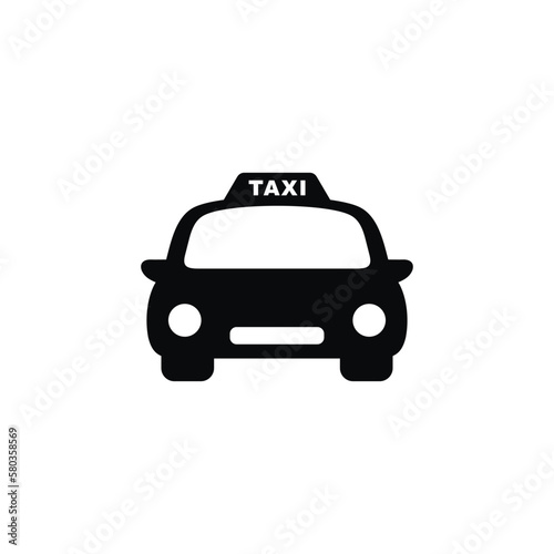 Taxi icon isolated on white background