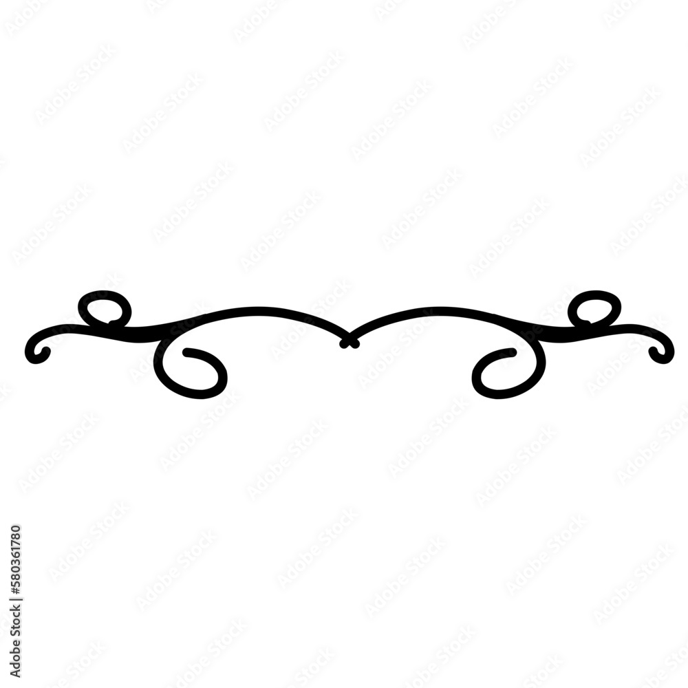 Divider thin line element Divider thin line element