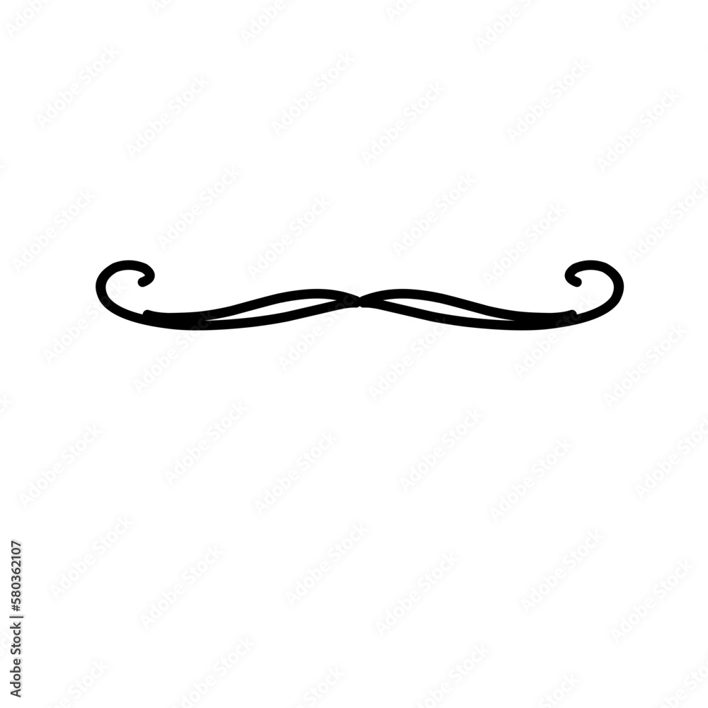 Divider thin line element Divider thin line element