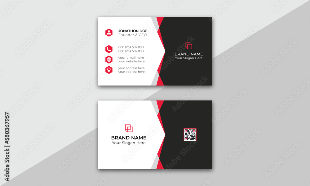 Modern Business Card, Creative and Clean Business Card Template, modern business card template, Luxury business card design template, Personal visiting card, Futuristic business card design