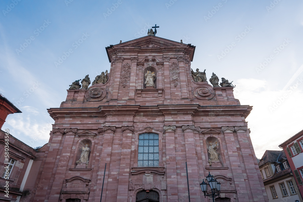 Jesuitenkirche (Jesuit Church) Facade - Heidelberg, Germany