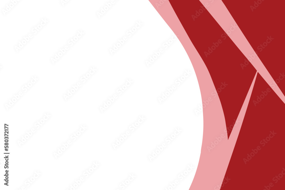 Vector Illustration of Abstract Red Background with Copy Space for Modern and Clean Design
