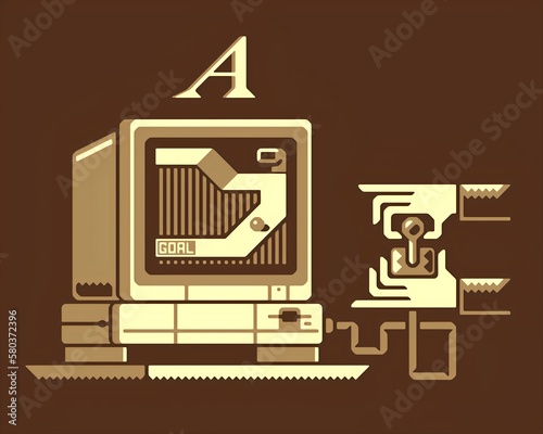 Retro-computing and retro-gaming photo