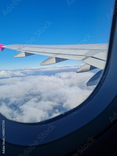 der Himmel aus dem Flugzeug