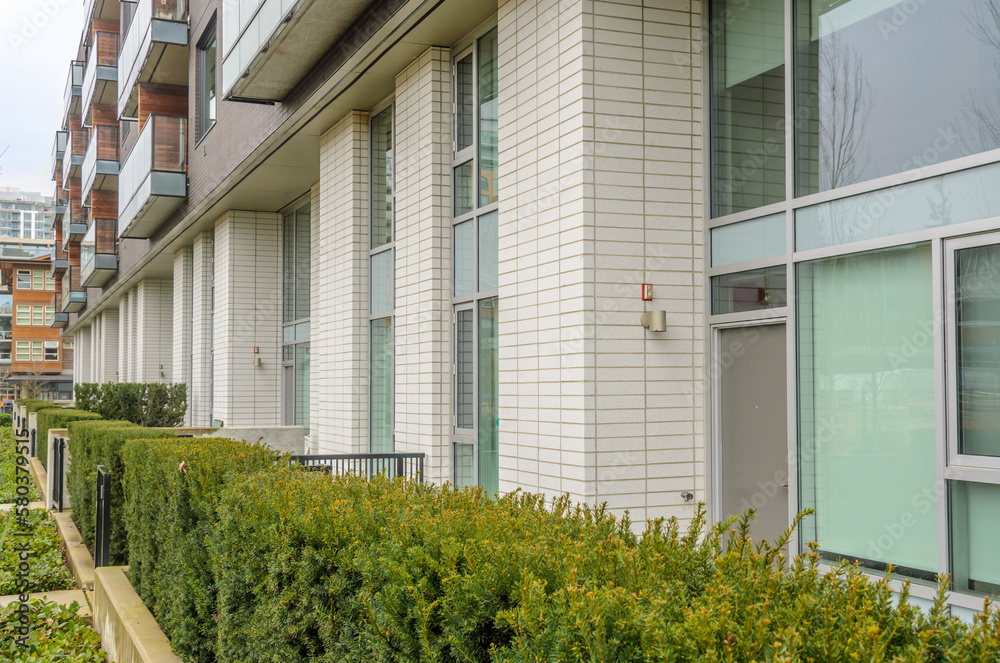 Fototapeta premium apartment building in suburban area