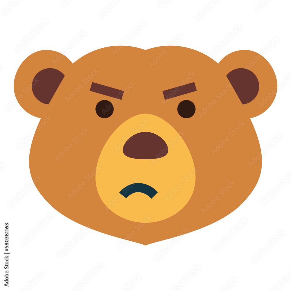 bear flat icon style bear flat icon style