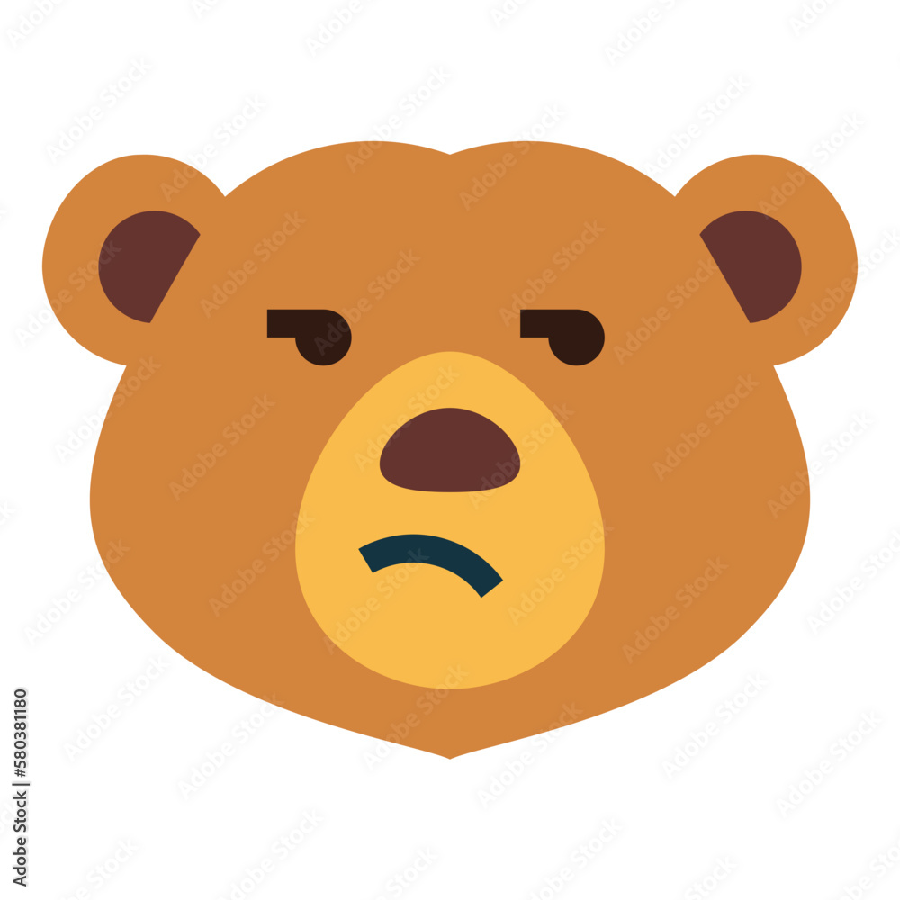 bear flat icon style bear flat icon style