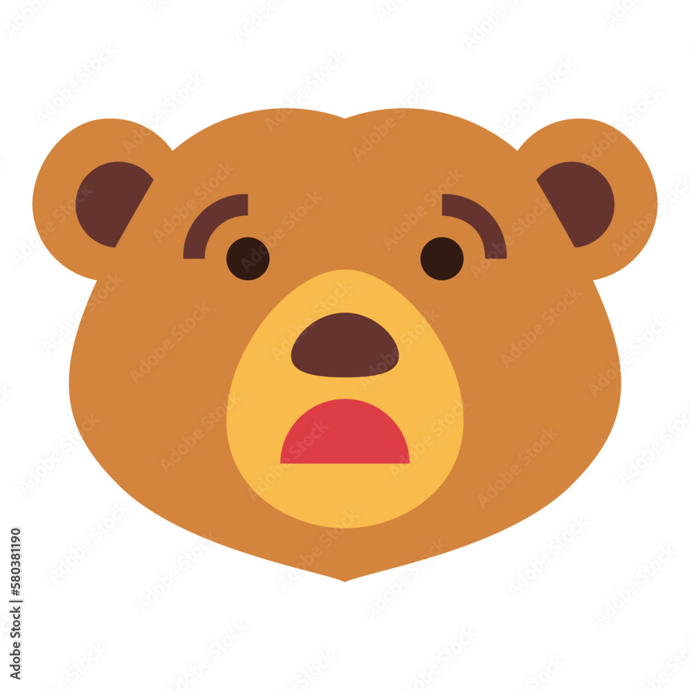 bear flat icon style bear flat icon style