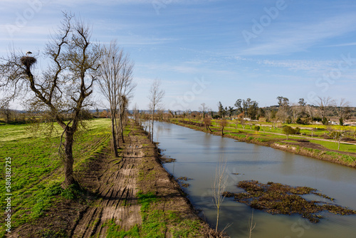 Mondego River in Coimbra, Portugal