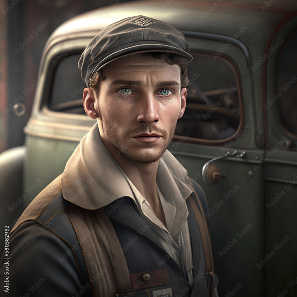 mechanic nice cheek nice background clean image ultrarealistic mechanic nice cheek nice background clean image ultrarealistic