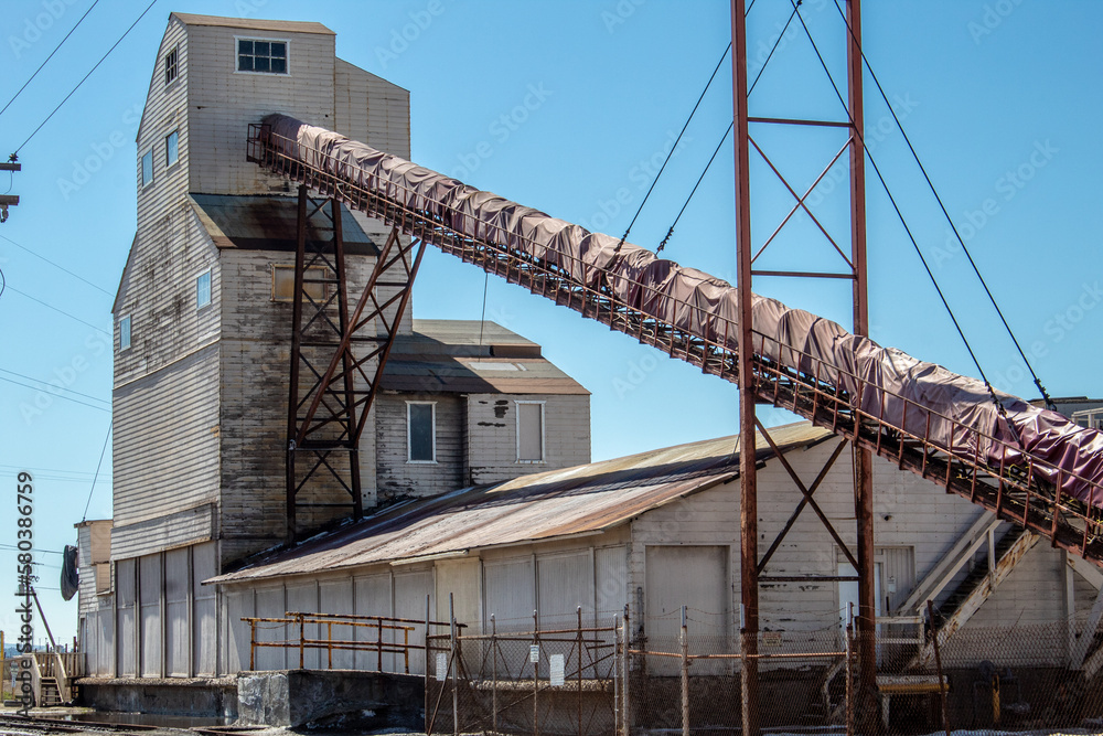 Salt refining facility in the US.