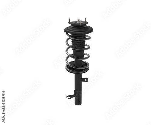 Car front shock absorber. Car front shock absorber. Car suspension part.