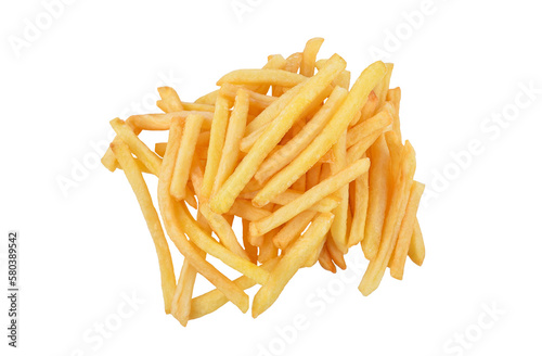 French fries isolated on transparent background. PNG