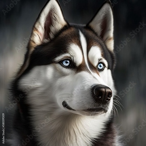 Siberian husky dog