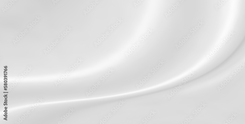 Abstract white fabric texture with soft wave background Abstract white fabric texture with soft wave background