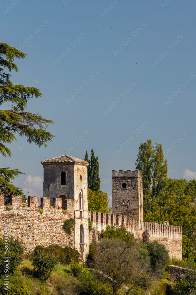 Castello di Castellaro Lagusello, UNESCO site,  Lombardy region, Italy