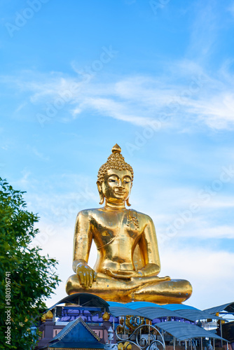 Golden Buddha Statue Against the Sky a