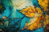 Autumn, maple leaves background. Generative AI