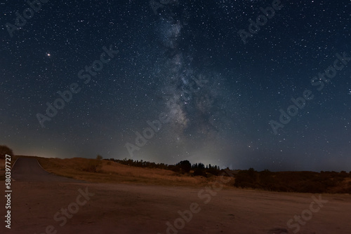 Milky way in the hermitage of Santa Maria de Melque photo