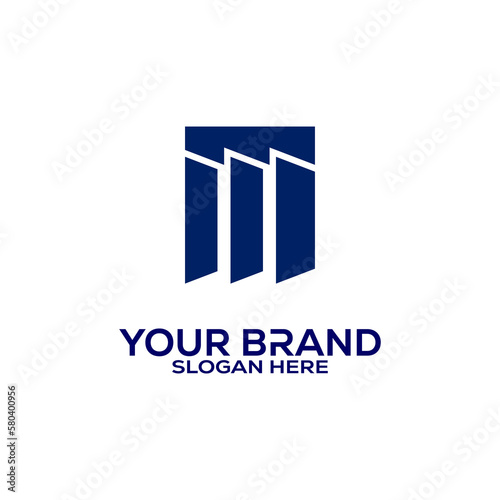 Letter M logo icon design template elements