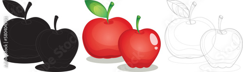 Apple fruit design illustration Vector