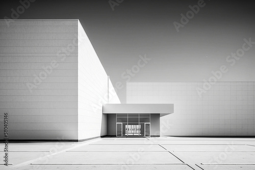 Architecture minimaliste contemporaine - Générative IA