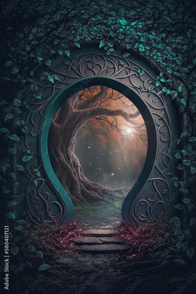 Portal in woods