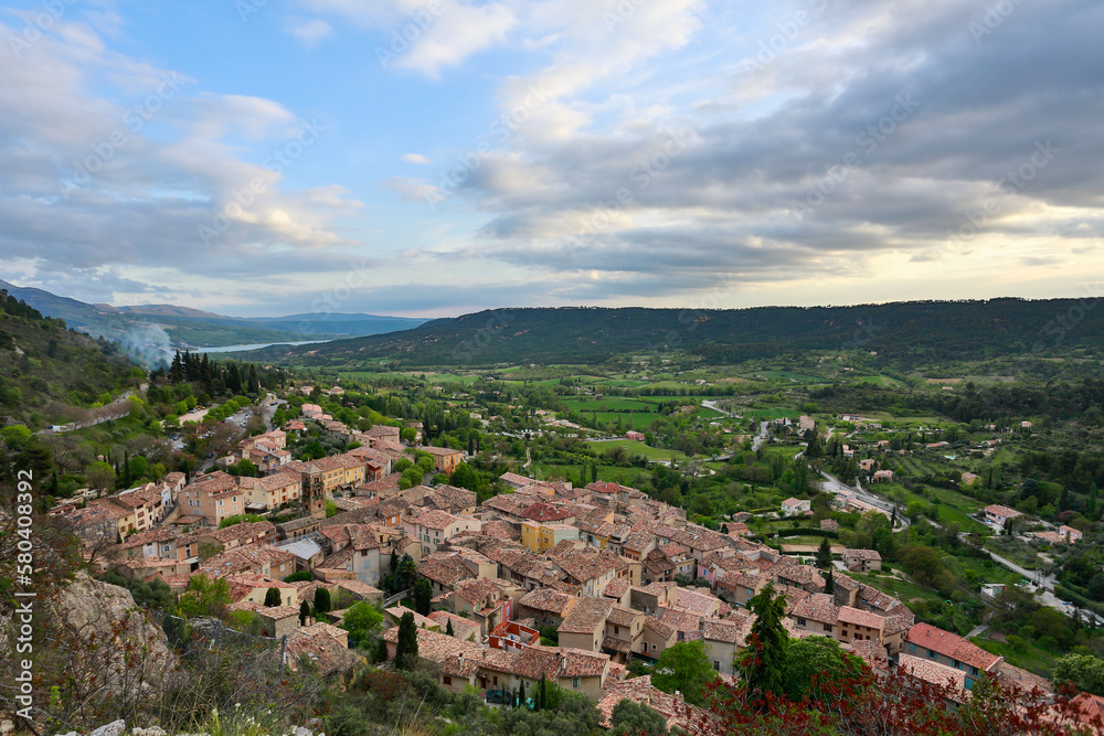 Small village city in Italian mountains