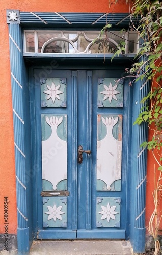 old wooden door