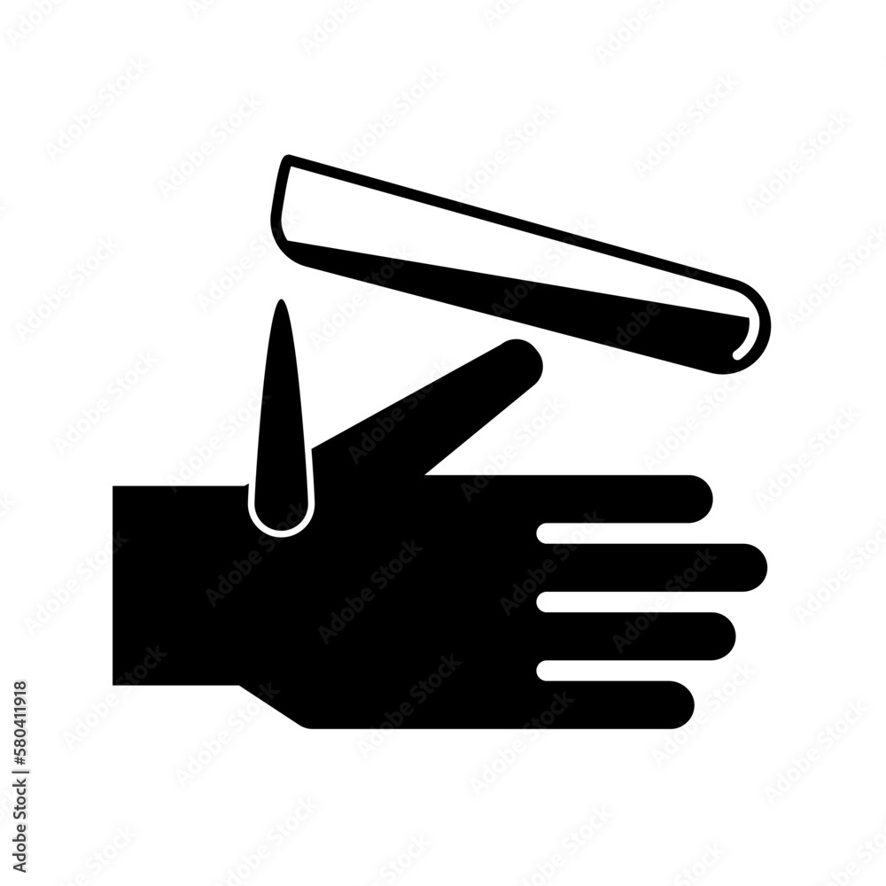 Danger Acid Sign On White Background Danger Acid Sign On White Background