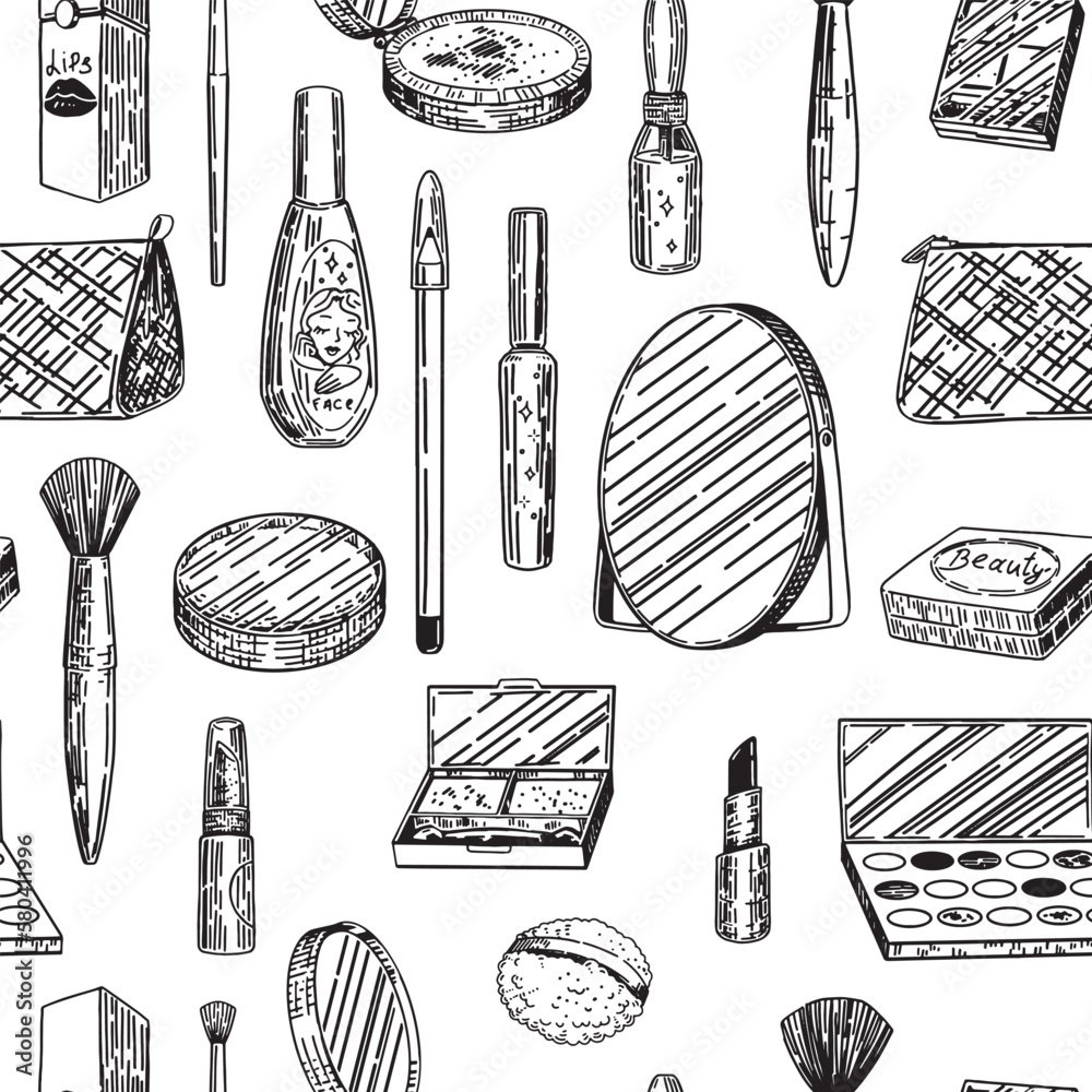Makeup Kit Hand Drawn Stock Illustrations  292 Makeup Kit Hand Drawn Stock  Illustrations Vectors  Clipart  Dreamstime