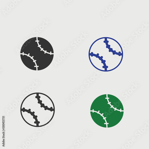 baseball vector icon illustration