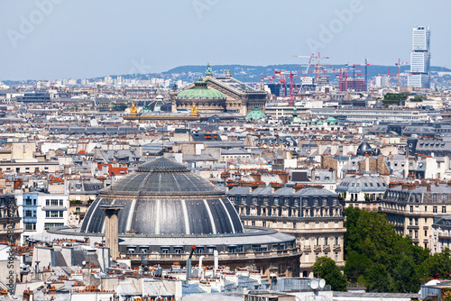 Aerial view of the Bourse du Commerce in Paris