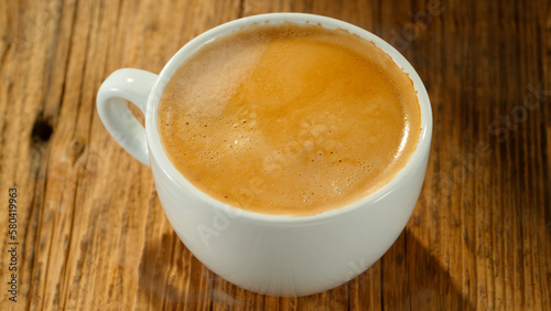 Macro Shot of Coffee Drop F...