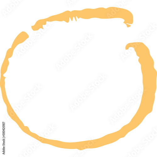 Hand-drawn circle scribble underline highlighter