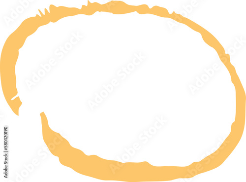 Hand-drawn circle scribble underline highlighter