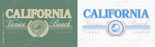 Vector typography in varsity vintage style. 
Editable and ready to use photo