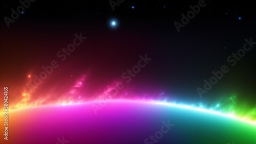 Neon Galaxy Wallpaper