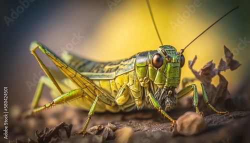 Macro Photography of a Cricket