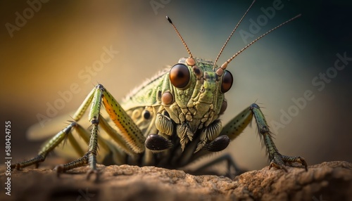 Macro Photography of a Cricket © Jardel Bassi