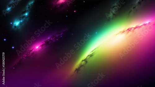 Neon Galaxy Wallpaper