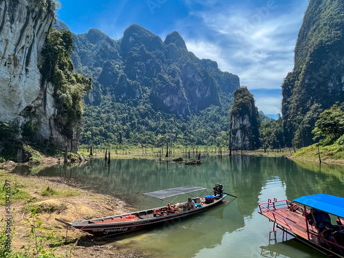 Classic Thai Ride - Transportation around Lake Ratchaprapha in spectacular Khao Sok National Park, Thailand