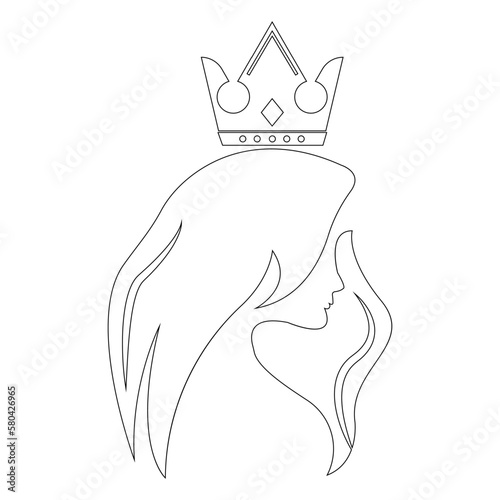 queen icon illustration vector