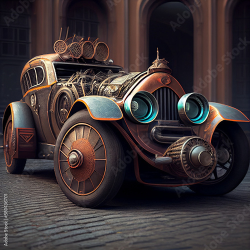 car model made with Generative Ai technology © YummyPics